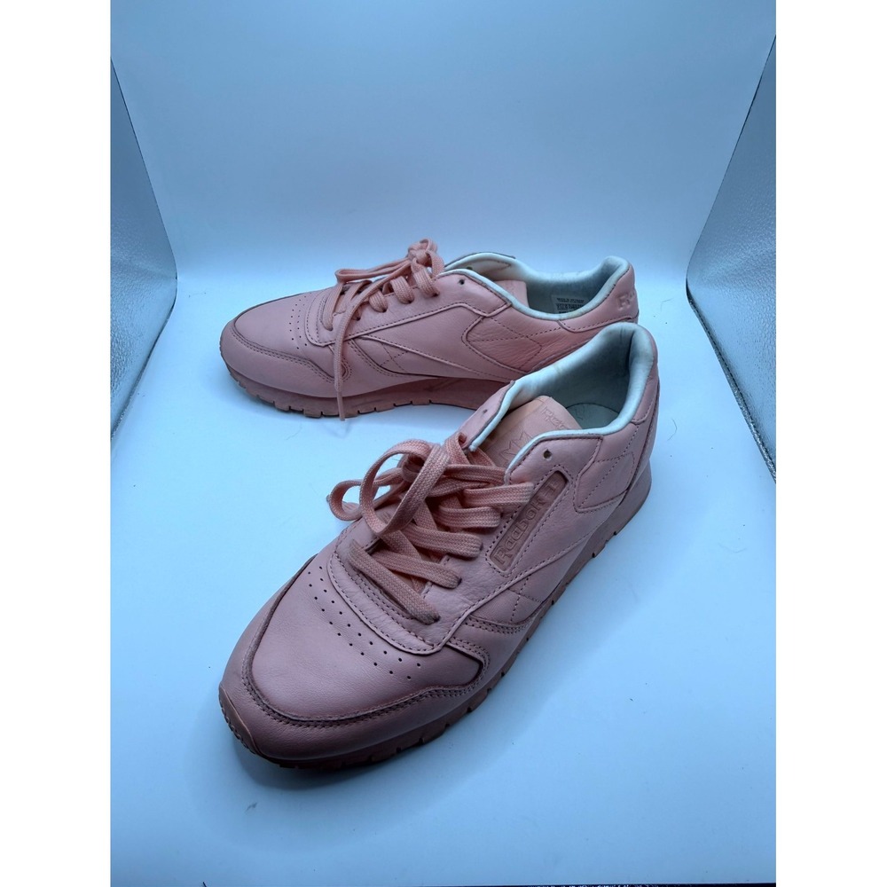 Reebok Classic Leather Pastel BD2771 Womens 7.5 Sneakers Pink Lace Up Shoes